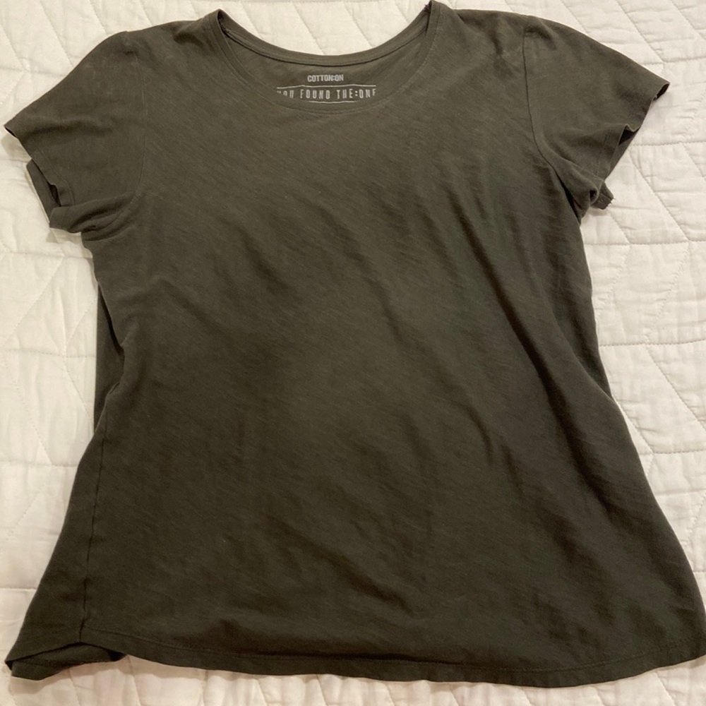 🟡 3/$15 Olive Green Top